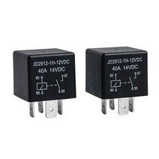 2 Pack Car Relay 4 Pin 12V 40 Amp Model No : JD2912-1H-12VDC 40A 14VDC, Car R...