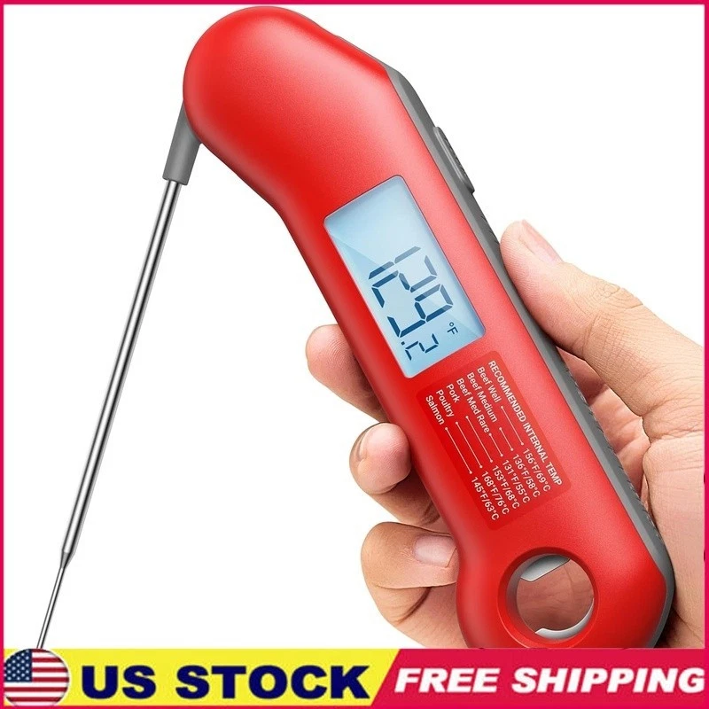 Instant Read Meat Thermometer High Accuracy Waterproof Digital Kitchen BBQ Tool