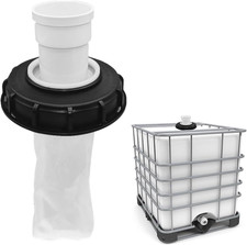IBC Regenwasserfilter 163 mm waschbar langlebig f&uuml;r Beh&auml;lteraufsatz