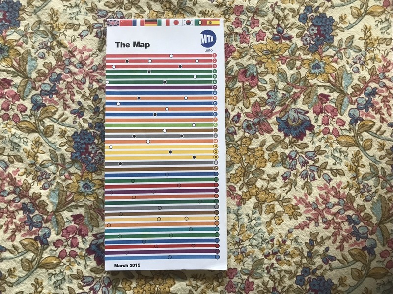 New York City MTA Subway Map March 2015 "The Map"