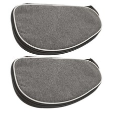 2 Pcs Table Tennis Racket Case Bag for Sports Ball Storage Pocket Organizer