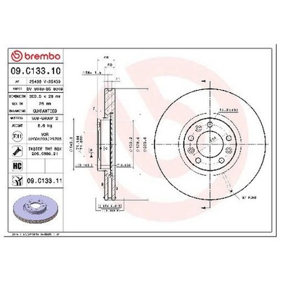 2x Brembo Scheibenbremse 26044417 vorne 3641958 1687772080 SU001A9002