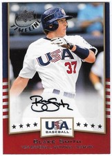 2008 Upper Deck Timeline BLAKE SMITH Insert USA SIGNATURE AUTOGRAPH Card AUTO