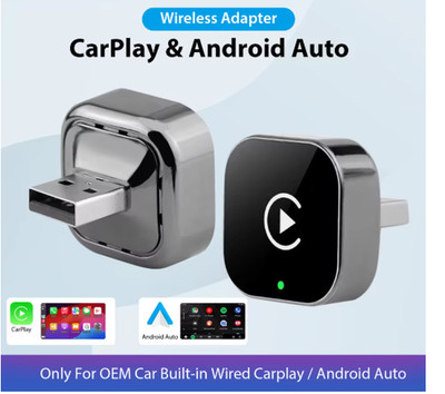 Wireless Carplay Android Auto Adapter USB Car Dongle Connect Box 2 in 1 Mini Box