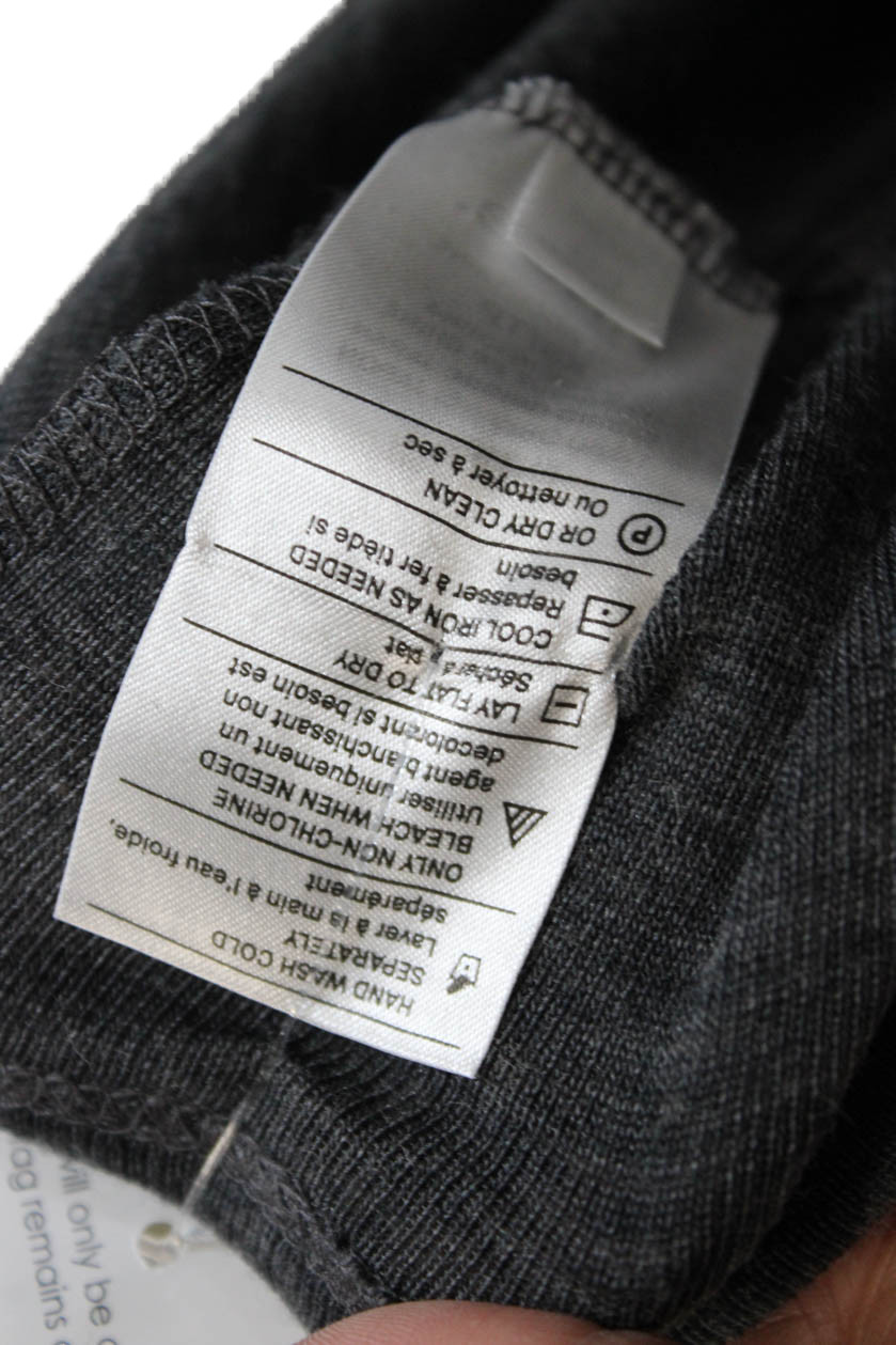 Vince Womens Basic Dark Gray Wool Round Neck Long… - image 6