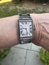 Cartier Tank Solo Watch 2715 Quartz Stainless Steel Large