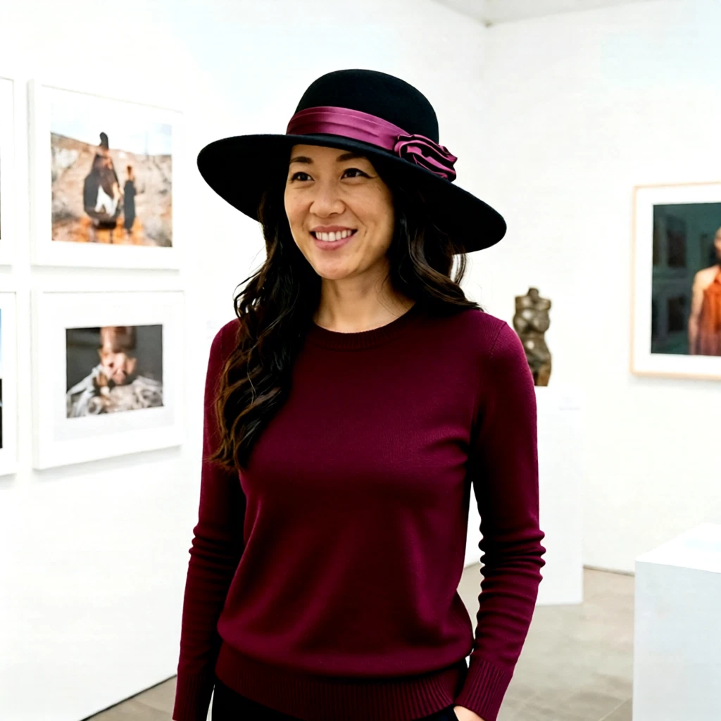 Vintage Betmar brown Fedora wool hat with burgundy satin bow Vintage Betmar New York Wool Fedora Hat Tan Brown with  main image 3