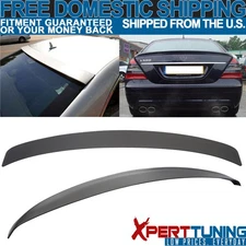 Fits 07-13 S Class W221 AMG Style Trunk Spoiler + L Type Roof Spoiler Unpainted