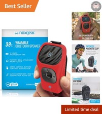 39g Wearable Bluetooth Speaker: Magnetic Clip-On, Waterproof, 15H Playtime