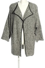 ZARA KNIT Cappotto a maglia Donna Maglieria Taglia IT 40 grigio chiaro-nero