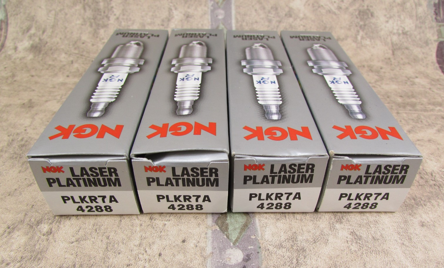 NEW 4 PACK NGK  4288 PLKR7A Spark Plug Laser Platinum, Made In Japan