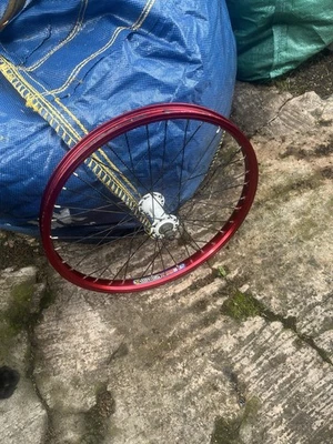 Front BMX Wheel Red, Quando Brand - Image 1 of 4