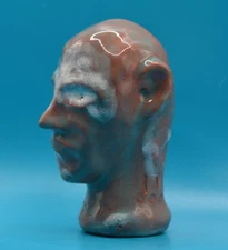 "Rachmaninov 1. Composers." Experimental Clay Sculpture. Unusual glazing.