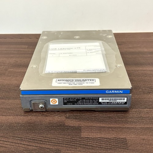GARMIN GTX 33ES ADS-B TRANSPONDER PN 011-00779-30 With New 2025 FAA 8130-3 Form
