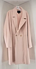 Torrid Size 4 Blush Pink Double Button Lined Wool Blend Heavy Weight Pea Coat