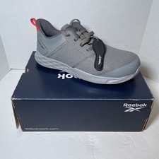 Reebok Work Astroride Strike RB4671 Mens Gray Wide SAFETY SHOES BRAND NEW 