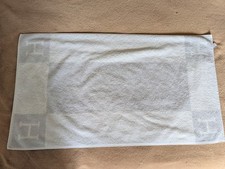 HERMES Avalon 100 Cotton H Bath Towel Gray White Luxury Home