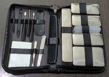 VINTAGE Mens Toiletry & Grooming Kit. Black  ...