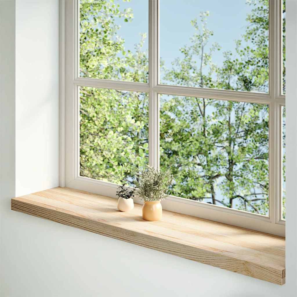 Davanzali in Rovere Massello 120x25x2cm - Set 2 Pezzi Legno Naturale