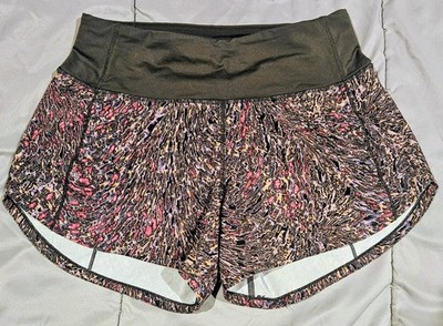 Lululemon Shorts Womens 2 Tall Speed Up Mid Rise Lined Topography Gray 4'' W7AVOT