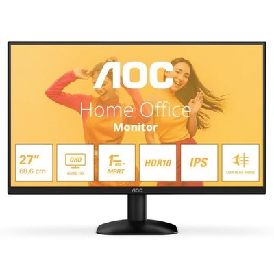 AOC Q27B35E 68,6 cm (27 Zoll) LED-Monitor schwarz QHD, IPS, Adaptive-Sync