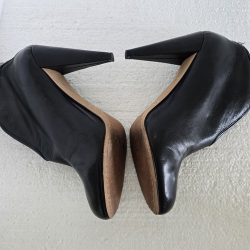 Vince Camuto Womens Black Leather Ankle Booties Size 8.5 B - Picture 6 of 14