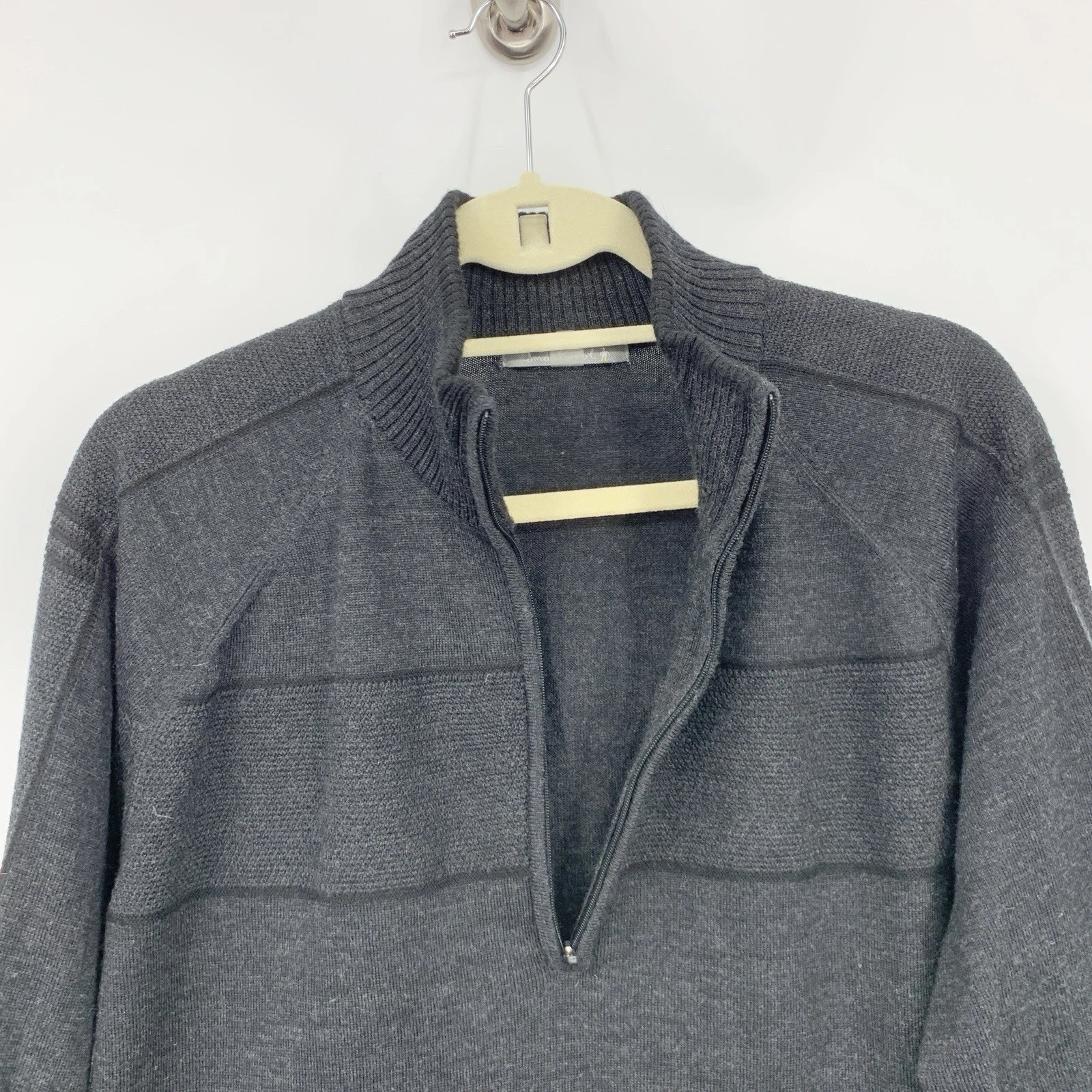 smartwool 1/4 zip pullover knit merino wool sweater