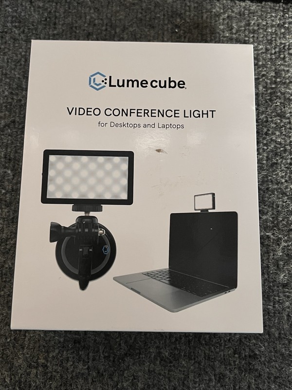 LUME CUBE VIDEO CONFERENCE LIGHTING KIT WEBCAM LED LIGHT WITH LAPTOP MOUNT