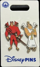 Disney Parks Emperors New Groove Kronk Angel & Devil 2 Pin Set OE