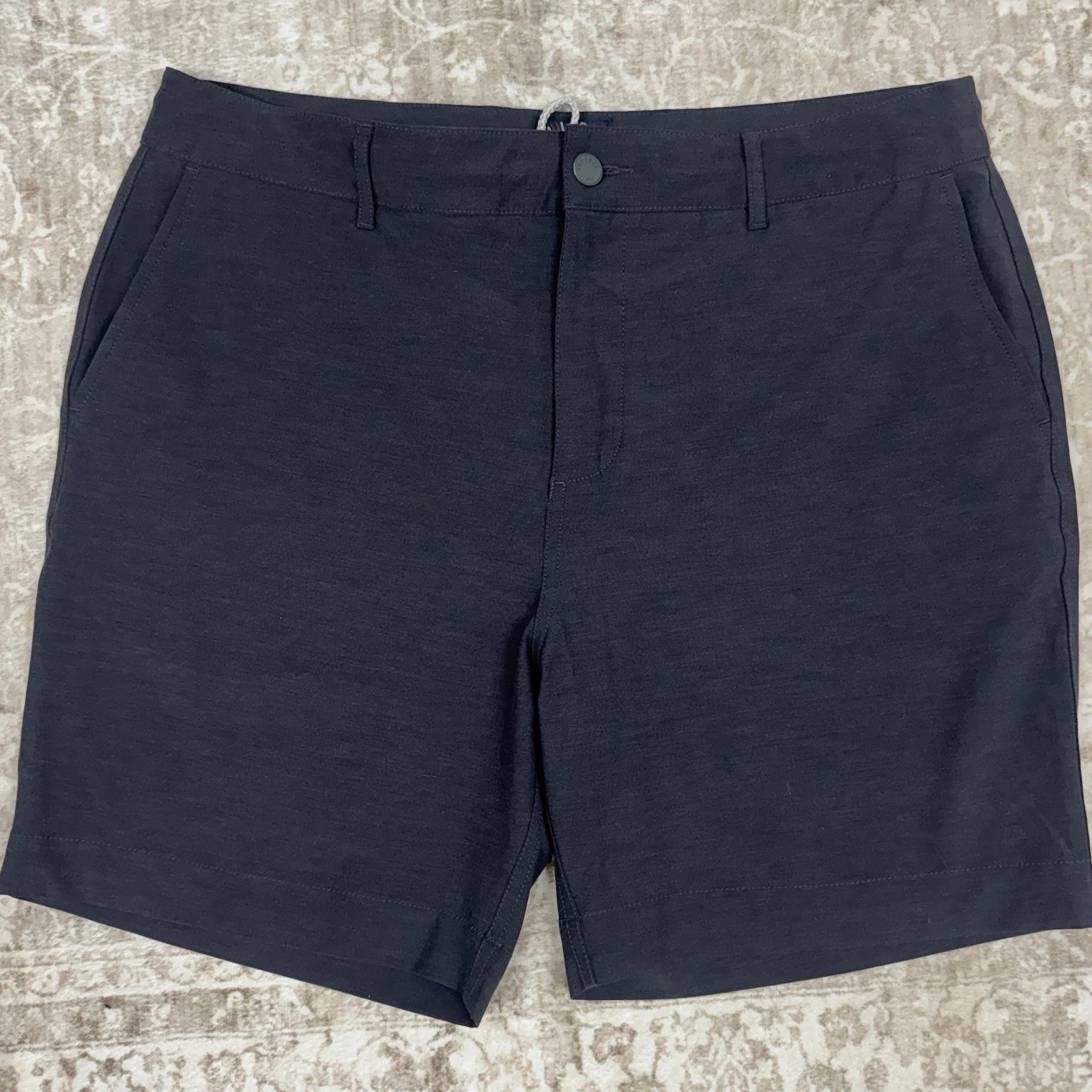 FARHETY All Day Shorts Men’s 35 Charcoal 7” Beach Casual Preppy