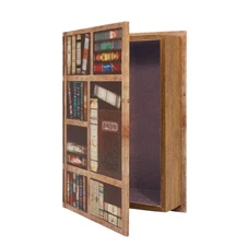 Decorative Book Boxes, Faux Wood cover Storage for Hidden Jewelry, Money, and...