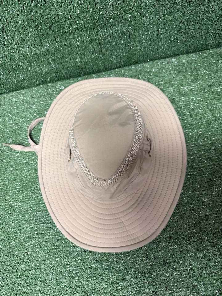 Sombrero Corona Malla Airflo Durables Tilley Endurables Tostado Talla 7-1/8 Canadá Beige Exterior Foto 3 de 4