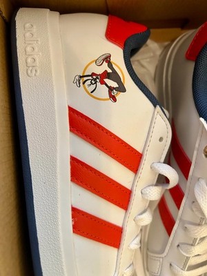 Brand new Adidas Disney  Grand Court Mickey  sneakers   Size 3 Youth w/ Goofy 