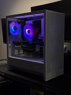 NZXT Gaming PC, desktop, workstation, RTX 5060, Ryzen 5 5900X, 32 gig RAM DDR5