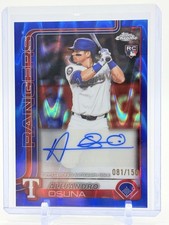2025 Topps Chrome Update-#ACAO Alejandro Osuna (RC) Blue Raywave Autograph /150