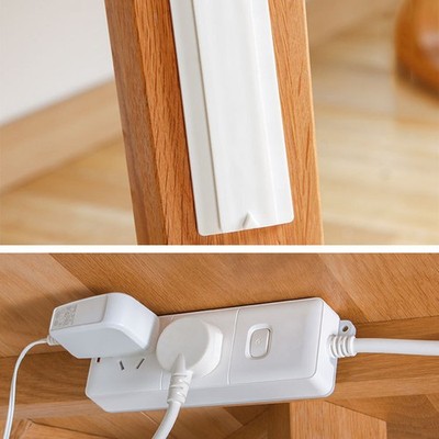 6 Pcs Socket Holder Wall Mounted Patch Panel Hangers Adhesive Cable Container