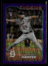 2024 Topps #369 Brenan Hanifee Purple Holofoil #/799