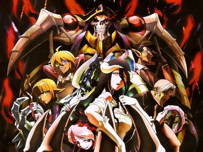 Anime Overlord Albedo Scanned Ainz Ooal Gown Aura 11x17 Poster