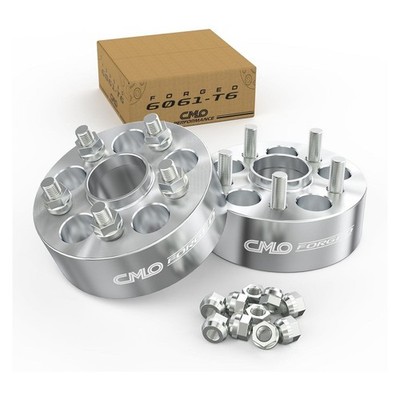 Customadeonly 2pc 2'' 5x108 Hubcentric Wheel Spacers, 63.4mm Bore, M14x1.5 Forged