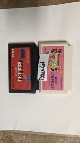 Nintendo Famicom Lot of 2 - Tetris & Mickey Mouse - DScx61