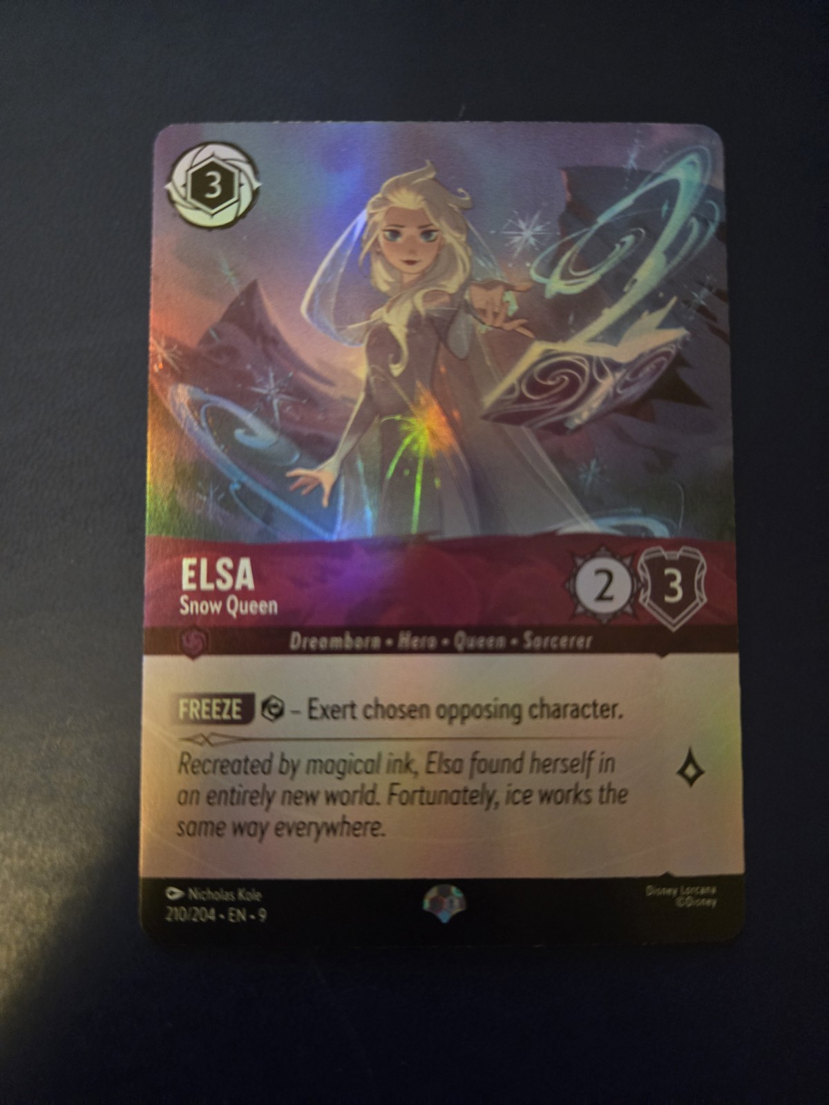 Elsa Snow Queen Epic 210/204 Fabled Disney Lorcana NM/M