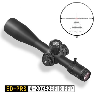 Discovery Optics Zielfernrohr ED-PRS 4-20x52 SFIR 1/10 Mil inkl. Montagen, NEU !