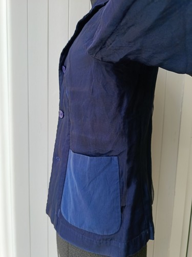 Comme des garcons Tricot Japan AD1999 90s vtg navy blue blazer coat jacket - Picture 9 of 24
