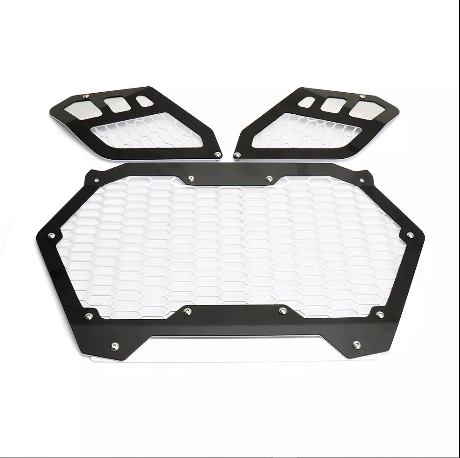 2024 2025 For Can-Am Maverick R 3pc Front Aluminum Grill DRT Bumper Insert Guard - Image 3 of 4