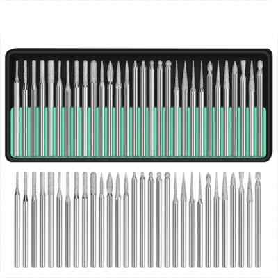 #ad 30PC Dremel Rotary Multi Tool Cutting Guide HSS Router Drill Bits Attachment Kit $7.99