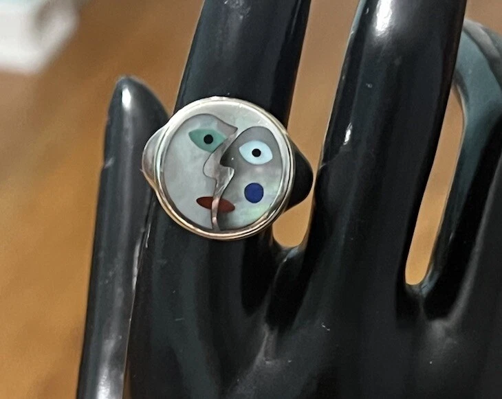 Anillo Picasso Eric Grossbardt Oro 18k Plata de Ley Talla 9.5 Foto 2 de 4