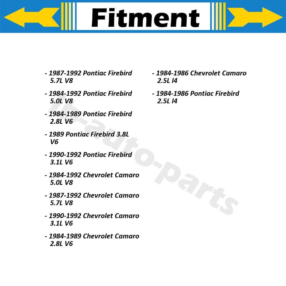 Cilindro de rueda de freno trasero 2x para Pontiac Firebird 5,0 L 1984-1992 Foto 2 de 4