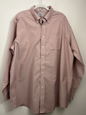 Herren Vintage Baumwollhemd XL verwaschen rot langarm