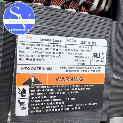 GE Washer Drive Motor Part Number: WH03X29524