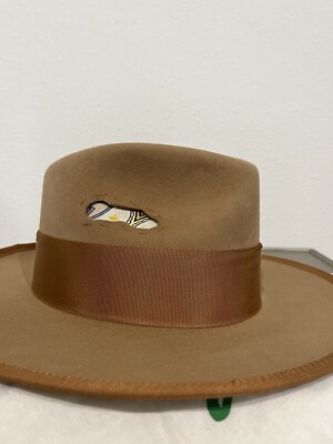 New with tags Nick Fouquet cream tan beige 100x beaver  fur felt hat fedora 7 56 Nick fouquet hat - Gem main image 3